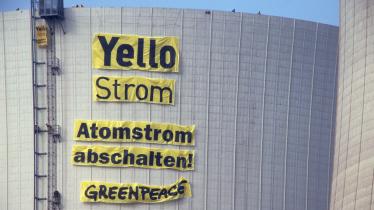 Anti-Atomkraft-Banner im Jahr 2000