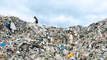 Plastikmüll auf malaysischer Deponie