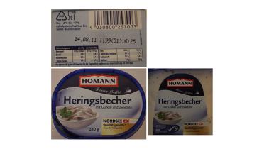 Kennzeichnung Fischprodukte: Homann