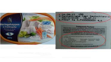 Kennzeichnung Fischprodukte: Norma