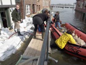 Einsatz in Hitzacker, Hochwasser 2006