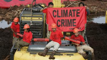 Greenpeace-Protest gegen Urwaldzerstörung