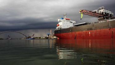 Protest am Kohlekraftwerk Maghera in Venedig/Italien, gegen G8 Regierungen. August 2009