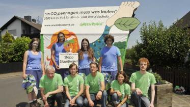Das Urwaldpostamt der Gruppe Marburg auf dem Hessentag, Juni 2009