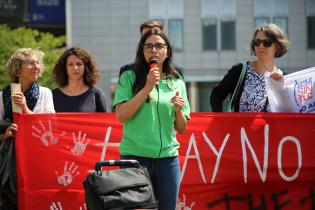 Greenpeace-Ansprachen auf der Demo zum EU-Lateinamerika-Gipfel