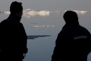 Greenpeace-Expedition mit der "Arctic Sunrise" in der Arktis, Juli 2009