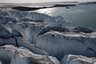 Arktis Expedition mit der "Arctic Sunrise", Humboldt Gletscher, Juli 2009