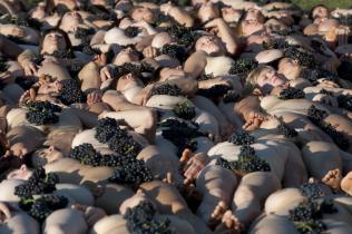 Protestaktion mit Künstler Spencer Tunick: 700 nackte Menschen formen Protest gegen Klimawandel, Oktober 2009