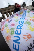 JAGs protestieren in Berlin für Klimaschutz vor der Klimakonferenz in Kopenhagen, November 2009