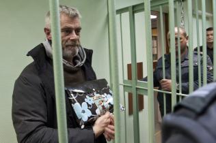 David Haussmann in Untersuchungshaft in Murmansk, Oktober 2013