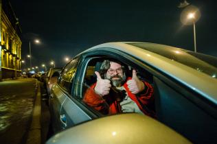 Roman Dolgow verlässt das Gefängnis in St.Petersburg, November 2013
