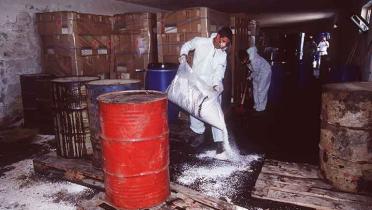 Rücktransport von Pestiziden nach Deutschland aus Albanien, September 1994