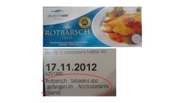 Kennzeichnung Fischprodukte: Deutsche See