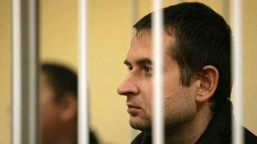 Ruslan Jakushew bei einer Anhörung in Murmansk, Oktober 2013