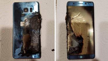 Explodiertes Samsung Galaxy Note 7