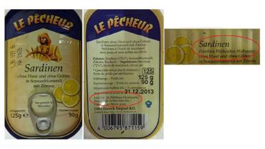 Kennzeichnung Fischprodukte: Le Pecheur