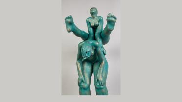 Skulptur von Didi Bader für eine Kunstauktion als Spende im Auktionshaus Lauritz, November 2012
