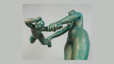 Skulptur von Didi Bader für eine Kunstauktion als Spende im Auktionshaus Lauritz, November 2012