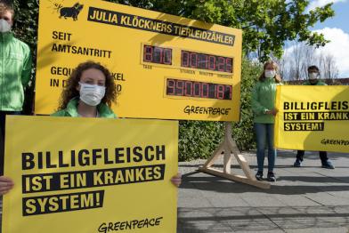 Greenpeace-Protest vor Sonder-Agrarministerkonferenz