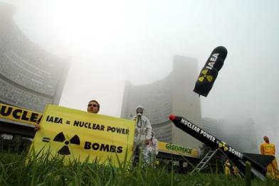 IAEA protest