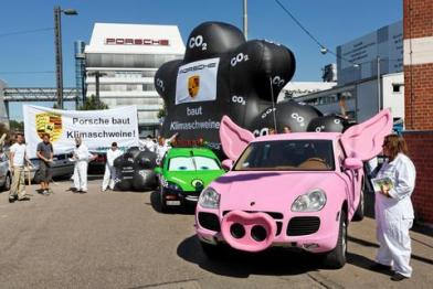 CO2 action Porsche