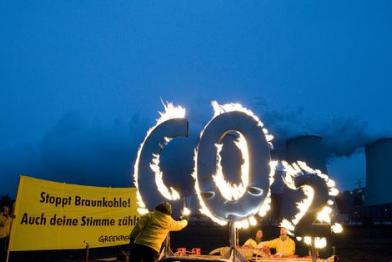 Burning CO2 at Coal power plant Jaenschwalde
