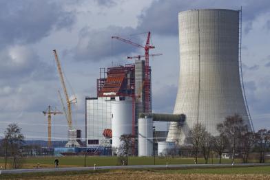 Das E.on-Steinkohle-Kraftwerk Datteln, Block 4, im Bau