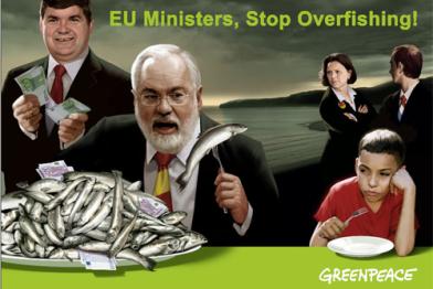 Illustration der EU-Fischereipolitik: Besonders Spanien und Polen bedienen sich unersättlich an Subventionen und Fangquoten.