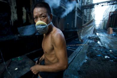 Fabrikarbeiterin in der Provinz Guangdong