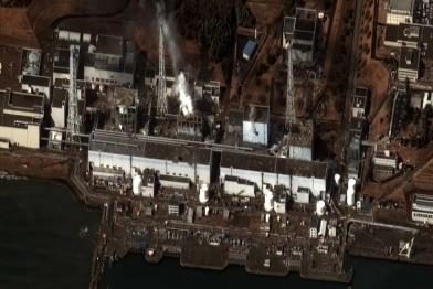 Schäden am  explodierten Atomkraftwerk Fukushima I