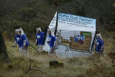 "Rettet Rudi Rentier"-Tour in Deutschland