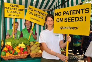 Protest against Life Patents in Germany