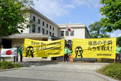 Aktion gegen radioaktive Kontamination in Deutschland am 4.Mai 2011