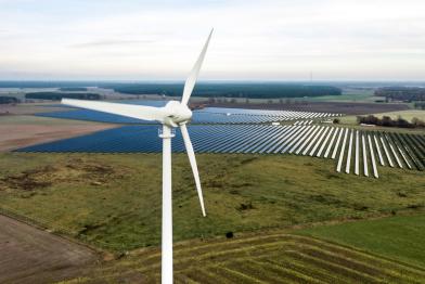 Wind and Solar Energy near Calau