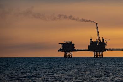 Die Gasplattform Culzean vom Ölkonzern total in der Nordsee. 