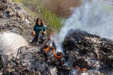 Waste Dump in Dedepinari, Adana Province, Turkey