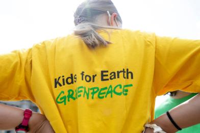 Greenpeace Kids Action for the Vote4Me Campaign in Berlin