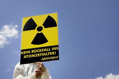 Protest gegen die Atompolitik der CDU 07/11/2005