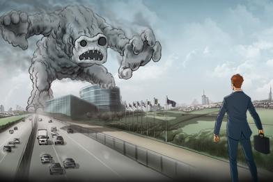 Kampagengrafik Europa gegen CO2