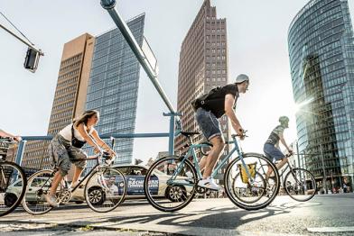 Radfahrende in Berlin