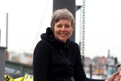 Birte Lohmann bei Schiffstour Beluga 2 durch Russland im April 2010