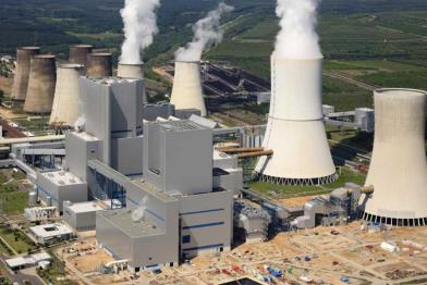 Braunkohlekraftwerk Boxberg der Vattenfall Europe Group, September 2010  