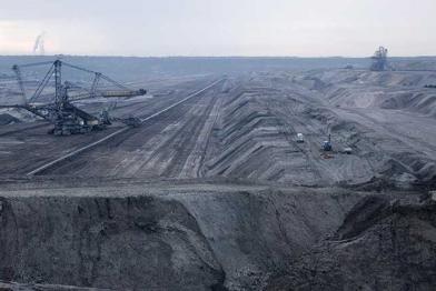 Offener Braunkohle-Tagebau Schleenhain