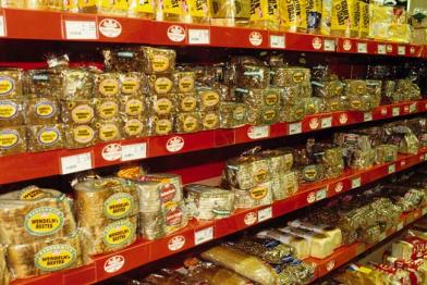 Brot im Supermarktregal