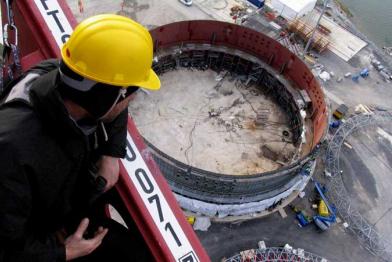 Olkiluoto - Blick vom Kran 05/28/2007