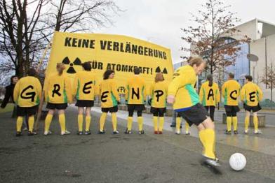 Fußball gegen Atomkraft
