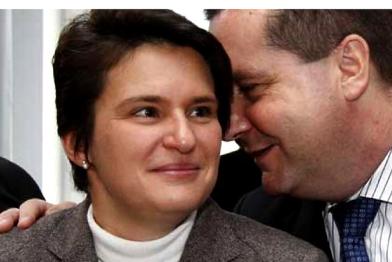 Die baden-württembergische Umweltministerin Tanja Gönner mit Ministerpräsident Stefan Mappus