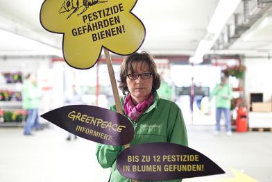 Protest gegen bienenschädliche Pestizide