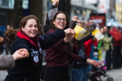 Menschenkette in Köln