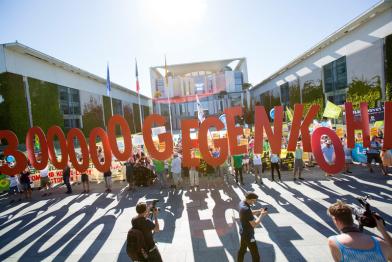Protest vor dem Bundeskanzleramt